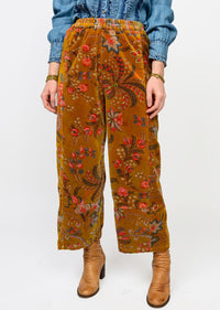 Velveteen Pull On Barrel Pants