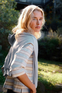 Ziggy Reverse Long Sleeve Shrunken Crew