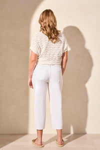 Audrey Mid Rise Girlfriend Barrel Jeans