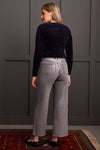 Coated Silver Audrey Wide Leg Jeans 31"