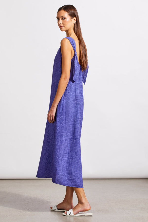 Crinkled Cotton Gauze Dress