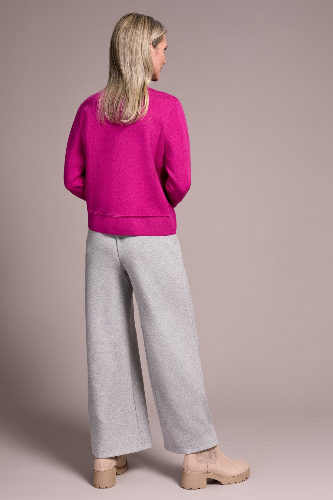 Double Knit Collard Cardigan