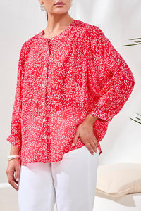 Flowy Dolman Sleeve Blouse