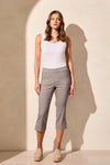 Printed Bengaline Pull-On Capri