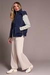 Quilted Puffer Vest With Removable Hood
