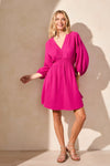Smocked Puff Sleeve Dress
