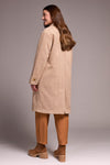 Soft Herringbone Button Front Car Coat