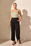 Airflow Wide Leg Pants with Elastic Waist