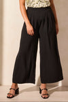 Airflow Wide Leg Pants with Elastic Waist