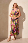 Sleeveless Plisse Maxi Dress