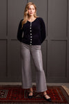 Sweater Cardigan With Fancy Buttons