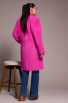 Soft Plush Button Front Coat