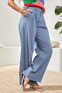 Audrey Pleated Wide Leg Trouser