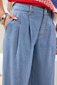 Audrey Pleated Wide Leg Trouser