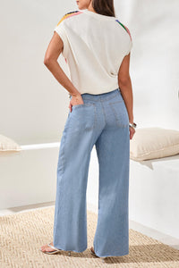 Audrey Pleated Wide Leg Trouser