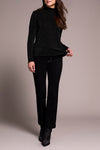 Mock Neck with Merrow Edge Long Sleeve