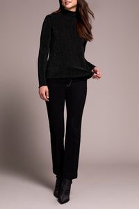 Mock Neck with Merrow Edge Long Sleeve