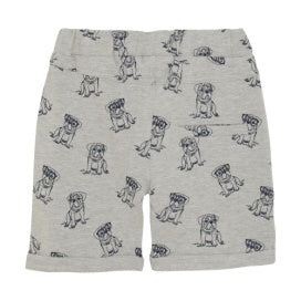 Bulldog Print Shorts
