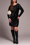 Long Sleeve Lined Dress