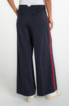 Wide Leg Pleated Trouser with Side Stripe 30"