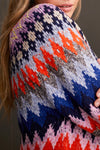 Long Sleeve Intarsia Sweater