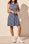 Sleeveless Dress with Flare Cut