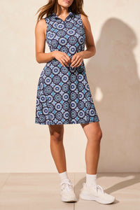 Sleeveless Dress with Flare Cut