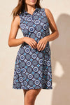 Sleeveless Dress with Flare Cut