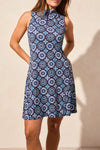 Sleeveless Dress with Flare Cut