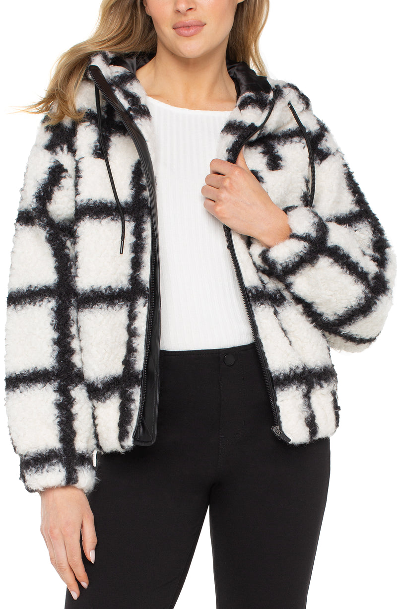 Sherpa Zip Up Hoodie