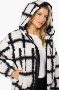 Sherpa Zip Up Hoodie