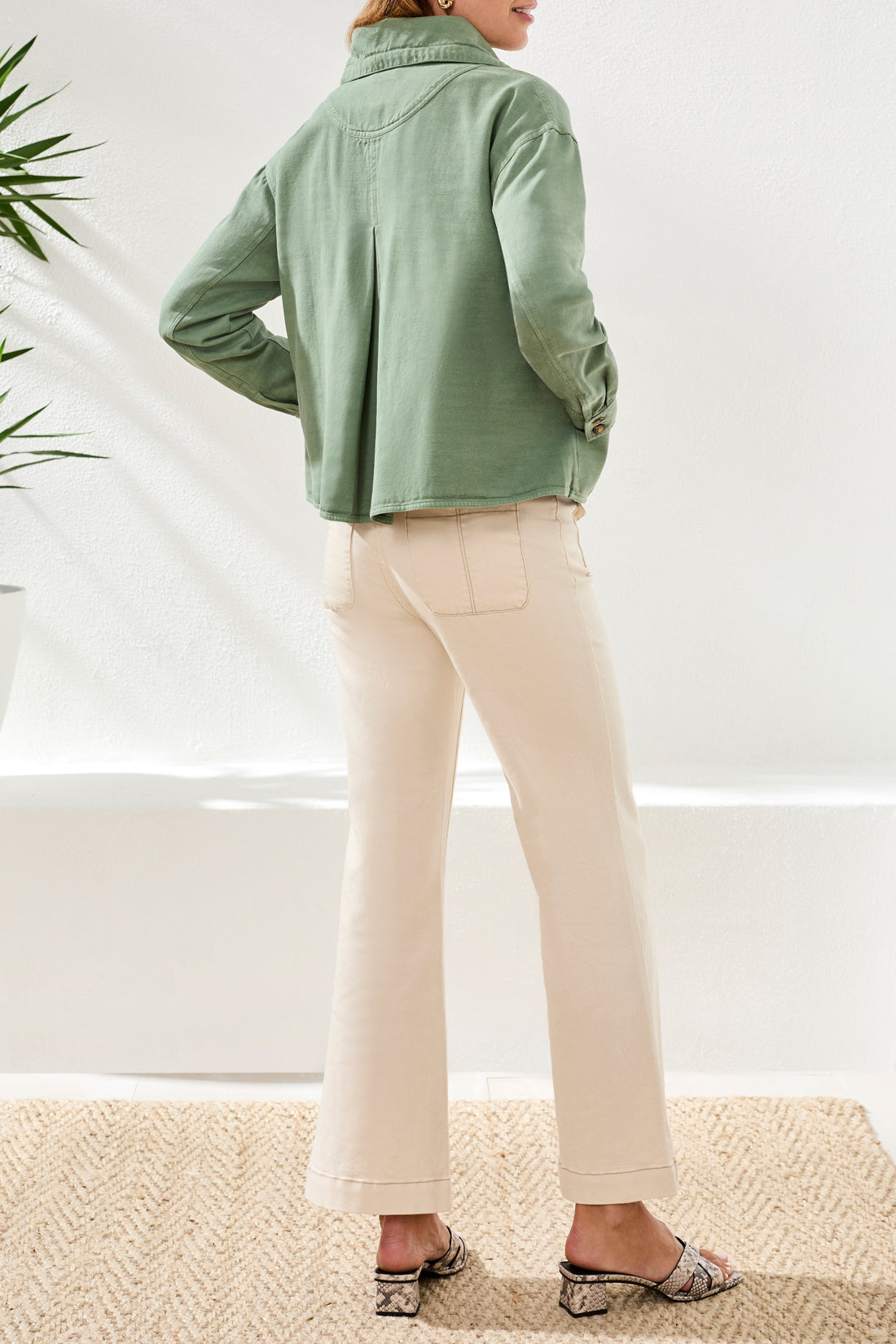 Long Sleeve Button Front Jacket