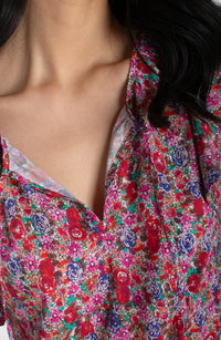 Flutter Sleeve Peplum Top